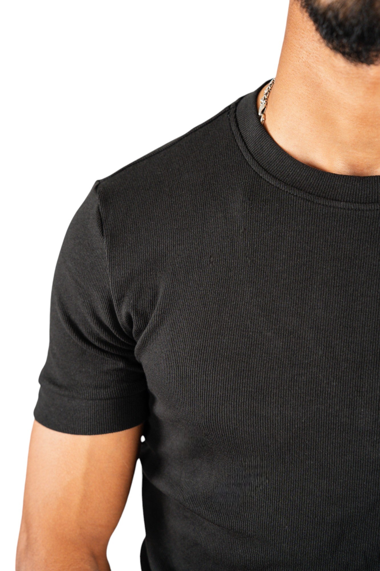 Muscle fit T-shirt BLACK